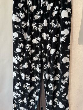 Peanuts Black & White Snoopy Pajama Bottoms